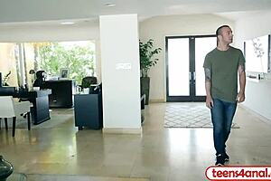 skinny teen wants her asshole stretched