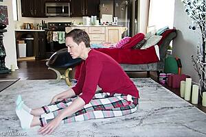 yoga lesson turns into sexy milf femdom with friend fetish