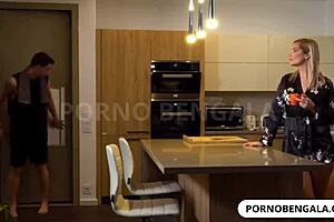 Stepmom couldn’t resist and banged her stepson hard.