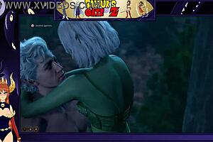 I, the Astorian, fuck the female Namekian hard, makin her orgasm with big tits bouncin in hentai sex