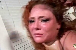 Deepthroating Two Thick German Cocks Leaves Brunette Overwhelmed By Anal Thrusts And DP