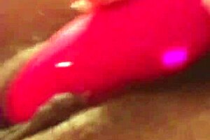 Mexican beauty's homemade solo pleasure with a toy