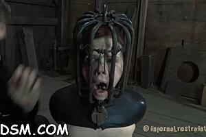 Bizarre Bondage Pleasures For Cute Slave In Rough Tied Up Session