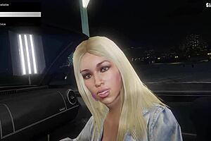 Intense hooker sex in car