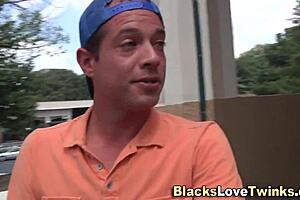 Ebony guy in intense group threesome with big cocks