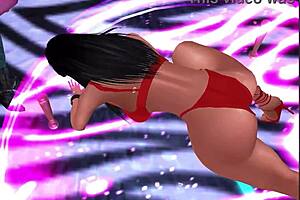 Sensual 3D Exotic Dancer Sways Seductively