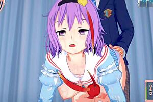 koikatsu eroge with satori getting tits rubbed hard in 3dcg anime