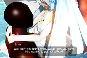 3D animated Miku solo game with a wet theme.