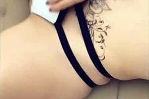 latina slut participates in 3some group sex, flashing and naughty snaps during sexchallenge game