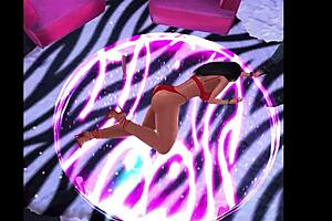 Sensual 3D Exotic Dancer Sways Seductively