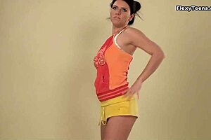 I'm polina barna, a hungarian teen with big saggy tits, flexin' in yoga! Oh wow!