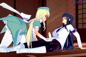 Ikaruga And Yomi Intense Futanari Sex In Senran Kagura Hentai
