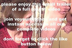 CFNM Milf Beats Off Stranger with Messy Handjob