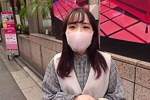 Petite college girl experiences intense pleasure.