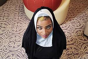 Nun And Two Priests Explore Deepthroat And Gagging In Wild 3sum Roleplay