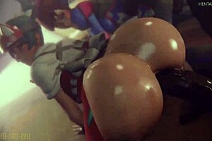 Overwatch D.Va and Kiriko 3D SFM compilation 😊