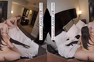 Ashley Lane, Gracie Green, Stephanie West Fuck After Holiday Party! Lesbian 4some with Blowjobs and POV!