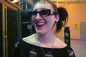 Raven Vice, hot white slut, seduced by old man at Golden Gate Casino in Vegas.