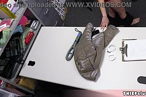 Petite japanese thief caught and free fucked