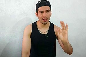 Convinced Straight Married Coworker to Suck 20cm Dick at Work