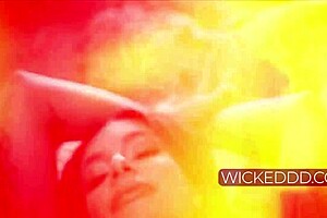 Tiny april rides big dick in cowgirl position