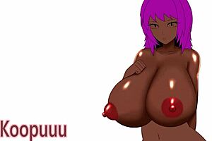 i'm painting porn with extra large breasts in anime style