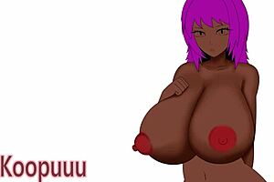 i'm painting porn with extra large breasts in anime style