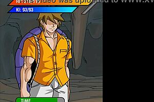 3D animated erotica with a mermaid and a babe in a visual novel-style Dragon Ball-themed porn.
