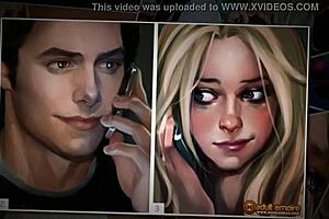 Nicole Heat endures rough double penetration in hentai comic