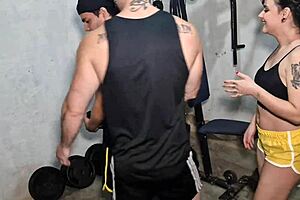 After good gym training, things heat up with handjob and bareback