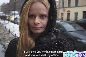 european cutie gets pussyfucked by horny agent in casting