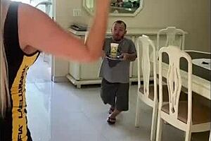 Boss drinks employee's cum quickly