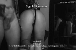 Hotwife fucks bent over in lingerie