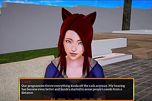 Visual novel game with an erotic theme where I meet my new stepfamily.