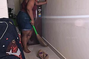 my friend's wife gets horny during sex call while cleaning house