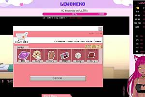 Vtuber Lewdneko Plays Lewd Femboy Burgers Game