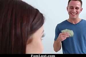 Hailey Little Begs Stepbrother for Blowjob and Doggystyle.