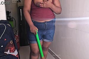 my friend's wife gets horny during sex call while cleaning house