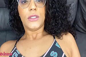 Latina brunette's tattooed ass gets cum in hardcore Brazilian session