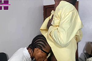 teacher licks wet pussy before hard fuck