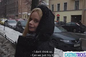 european cutie gets pussyfucked by horny agent in casting