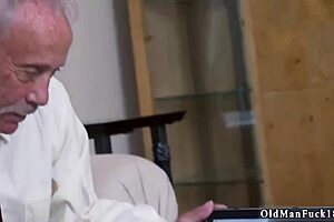 Horny Old Man Jerking Off to Ivy's Ginormous Tits