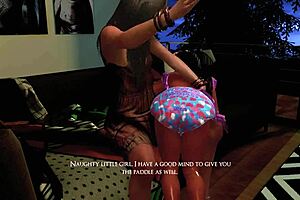 Submissive teen spanked hard and paddled until crying in diaper fetish scene