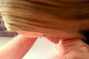 Wife deepthroats friend's big cock in homemade video