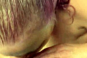 Tiny cock gets sucked by step mom Tina