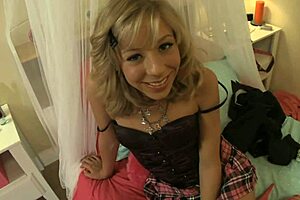 Blonde teen sucks uncle sweetly