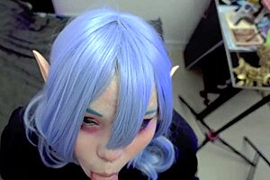 Blowjob from goth elf furiyssh