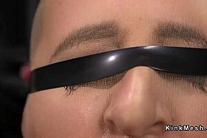 Brunette Slave Bound in Hogtied Fetish