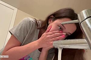 Did he just cum on my face in the backyard?