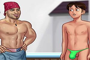 In summertime saga, a milf uses a great working tool for 69 at the office